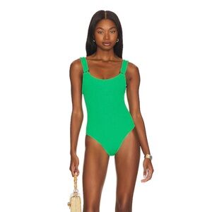 NWT Hunza G Domino One Piece in Emerald